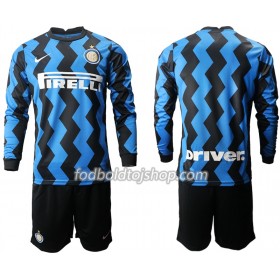 Inter Milan Børn Hjemme Fodboldsæt 2020-21 L/S (+ Korte bukser)